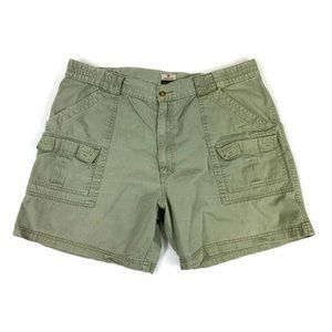Savane Chino Cargo Shorts Outdoor Hiking Olive Green Men’s Size 40